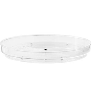 Clear acrylic craft or kitchen spinning turn table organizer